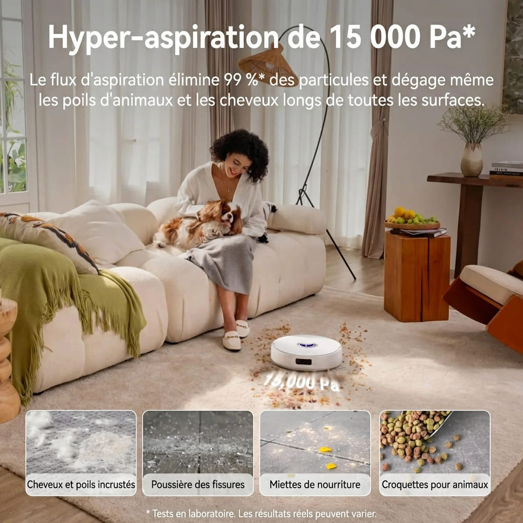 Freo Z10 – Robot aspirateur et laveur 3-en-1