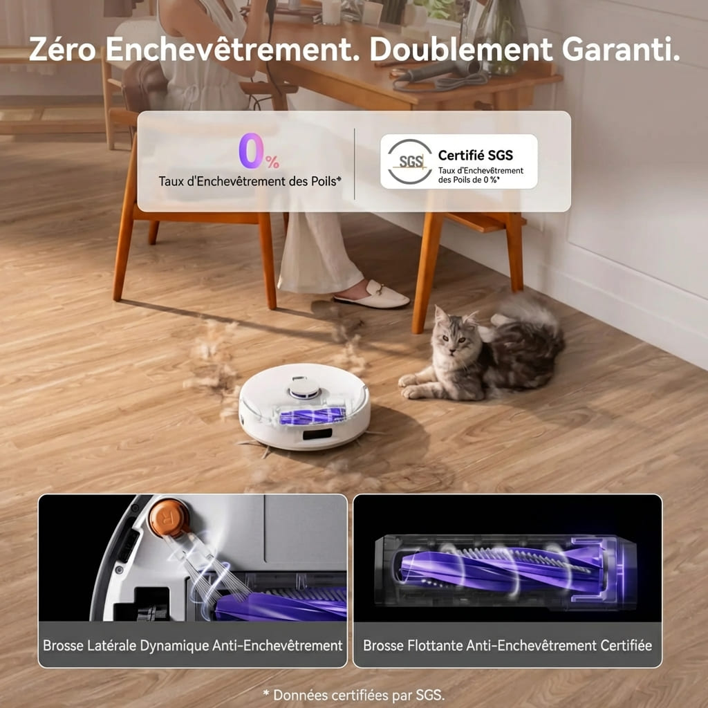 Freo Z10 – Robot aspirateur et laveur 3-en-1