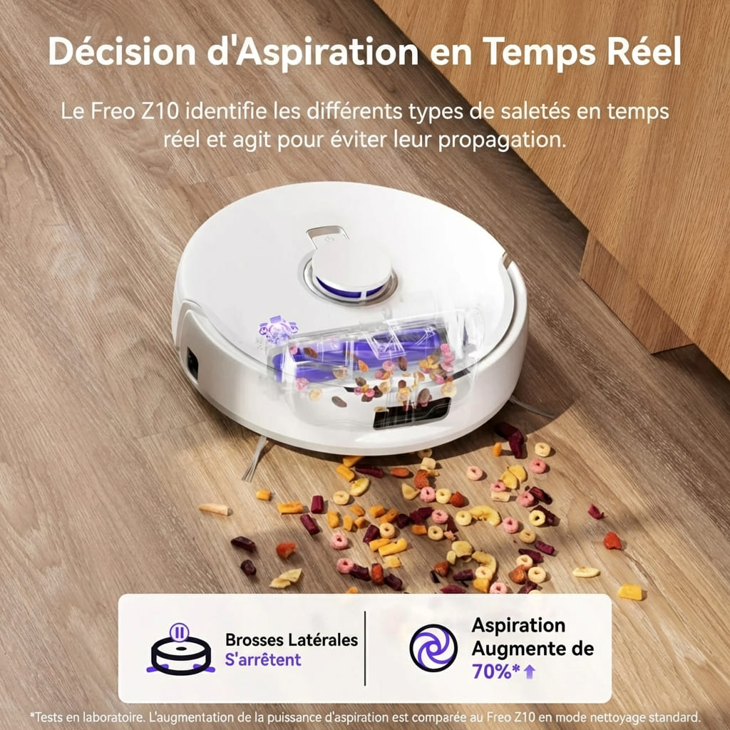 Freo Z10 – Robot aspirateur et laveur 3-en-1