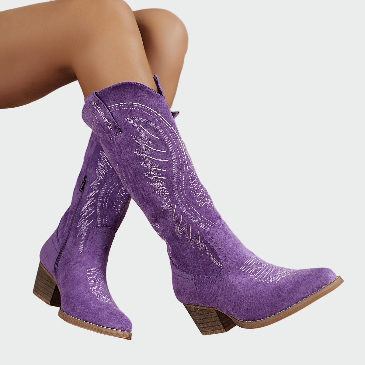 Polariou™ | Modische bestickte Western-Stiefel