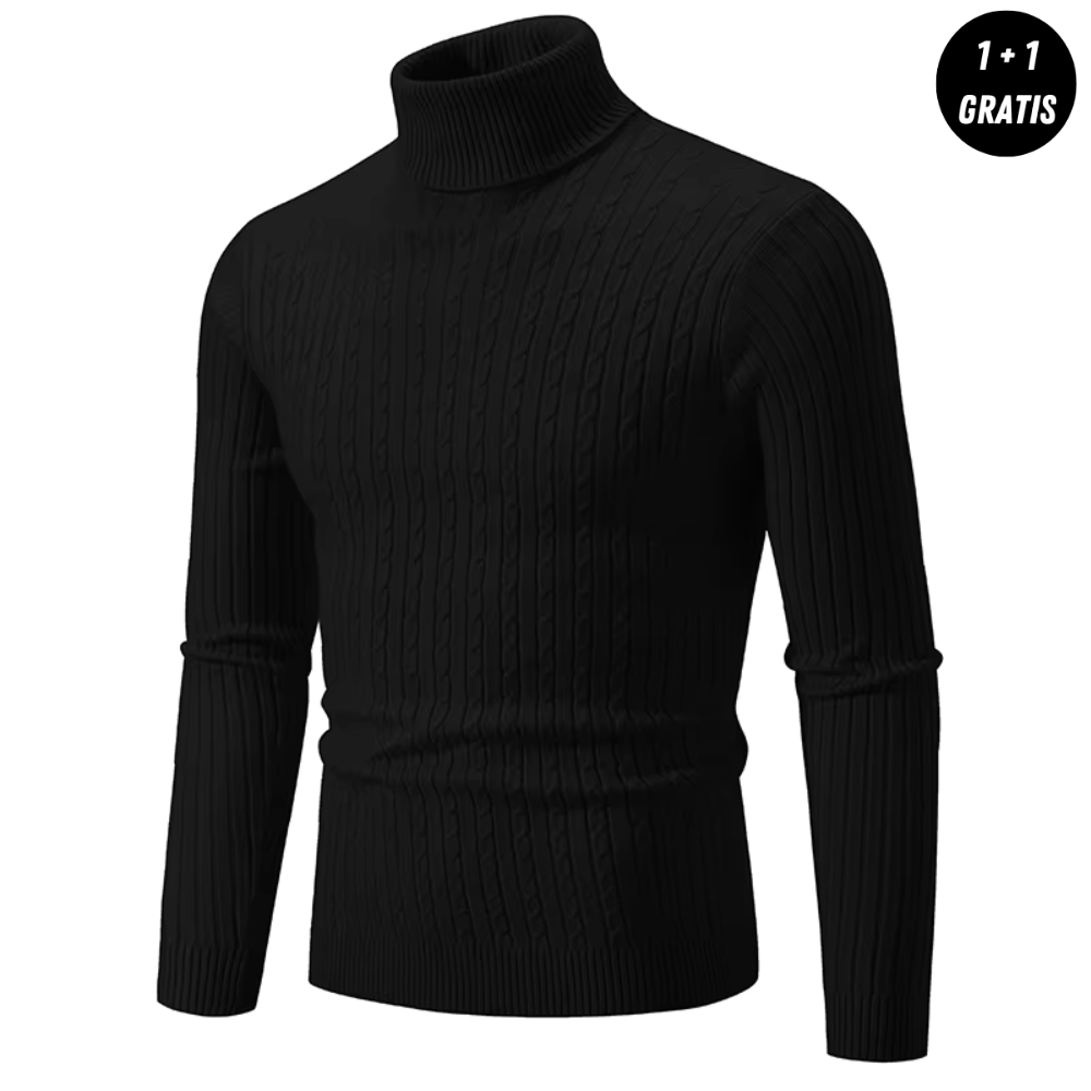 Polariou™ | Warmer Strickpullover mit Rollkragen