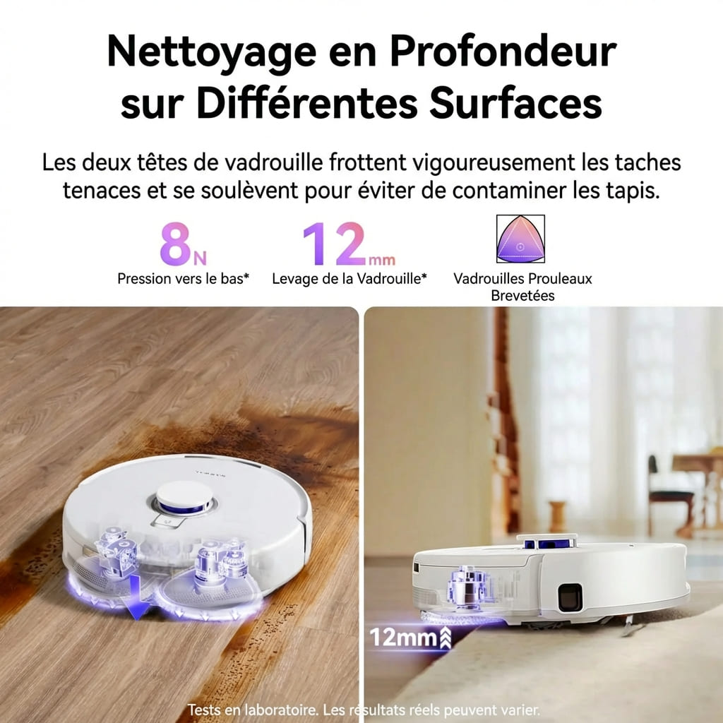 Freo Z10 – Robot aspirateur et laveur 3-en-1
