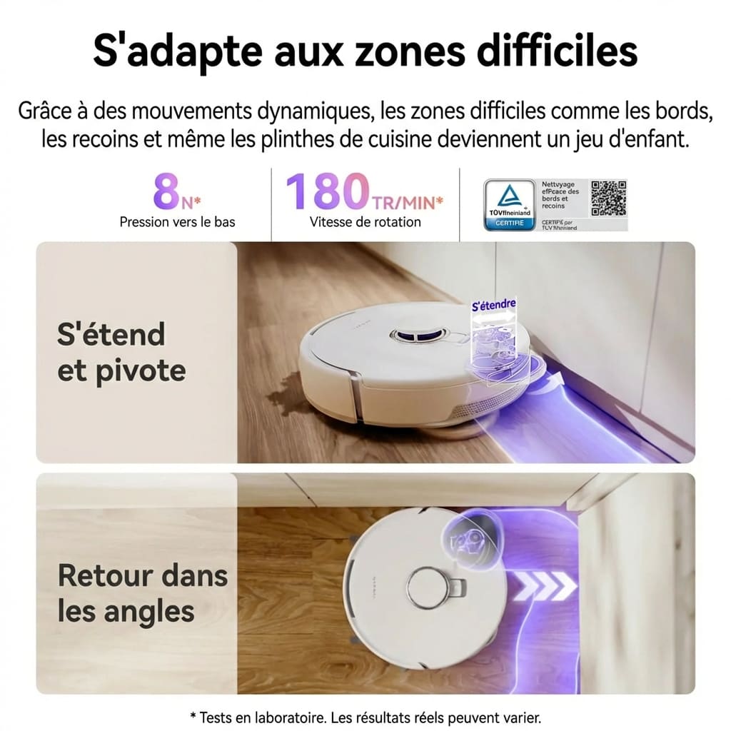 Freo Z10 – Robot aspirateur et laveur 3-en-1