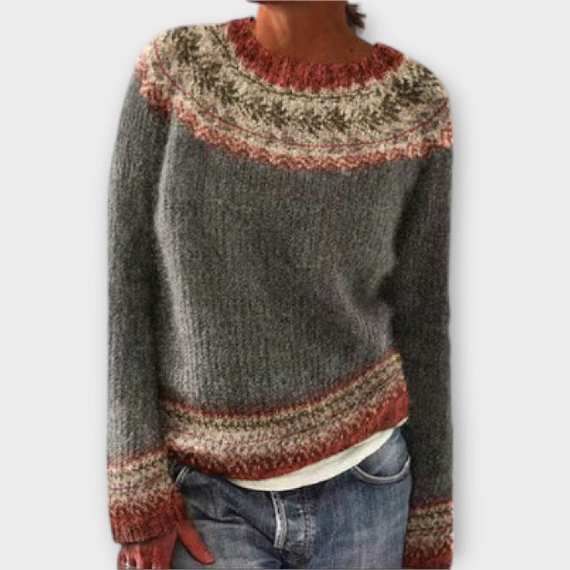 Polariou™ | Vintage Strickpullover für Damen