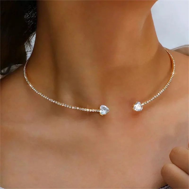Choker Herz aus Kristall
