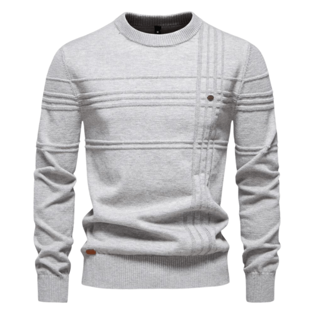 Burkhard | Stilvoller Herrenpullover mit Rautendesign