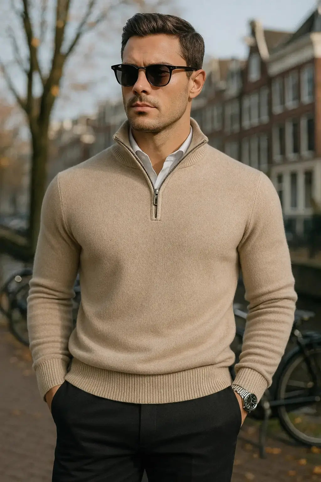 Polariou™ | The Windsor Half-Zip Herrenpullover