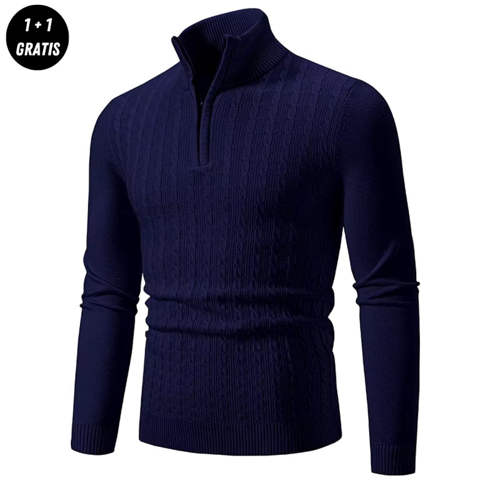 Polariou™ | Stilvoller Zip-Up Pullover für Herren